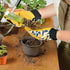 Leather Tough Cowhide Work Gardening Gloves for Women Thorn Proof, Working Gloves for Weeding, Digging, Planting, Gardening Gifts for Women, Size ...