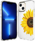 BAISRKE Compatible with iPhone 13 Case,Clear Case with Flowers,for Girly Women,Shockproof Floral Pattern Hard Back Cover for iPhone 13 Case 6.1 in...