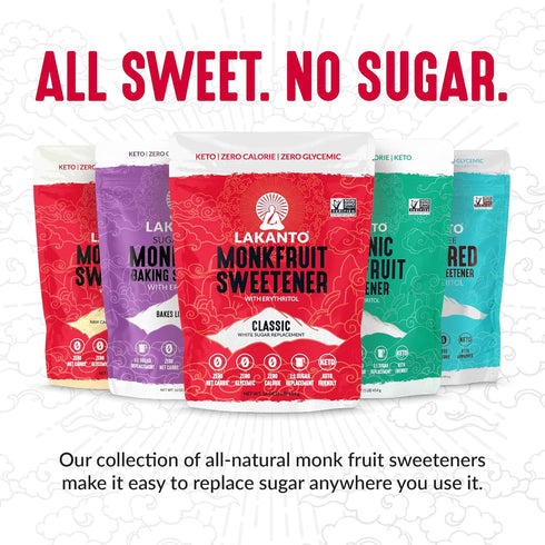 Lakanto Baking Monk Fruit Sweetener with Erythritol - Baking Sugar Substitute, Zero Calorie, Keto Diet Friendly, Zero Net Carbs, Extract, Sugar Re...