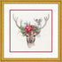 Dimensions Counted Kit, Woodland Deer Christmas Cross Stitch, 12'' x 12''...