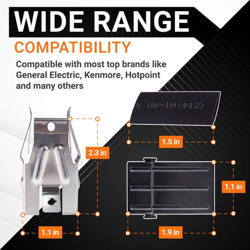 Ultra Durable WB17T10006 Range Surface Burner Terminal Block Kit Replacement Part by BlueStars – Exact Fit for GE Kenmore Hotpoint Ranges/Stoves/Ovens - Replaces AP3203326 WB17K10003 - Pack of 2