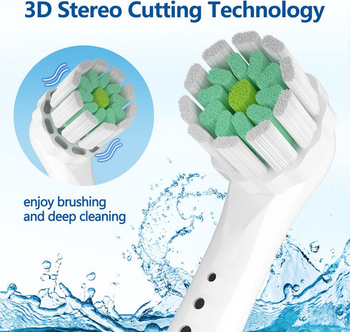 Compitable with Oral B Replacement Brush Heads for Electric Toothbrush Heads Replacement Ultra Soft Bristle for Sensitive Gum Care Toothbrush Head...