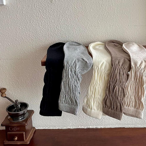 4-Pack,Slouchy Socks for Women,Slouch Crew Socks,Cotton,Scrunch,Can be Stacked or Straightened...