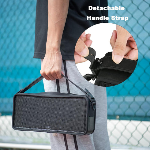 TXEsign Travel Carrying Cover Mesh Case for DOSS SoundBox XL Bluetooth Speaker Protective Sleeve Speaker Cover Carrying Case with Handle Strap and...