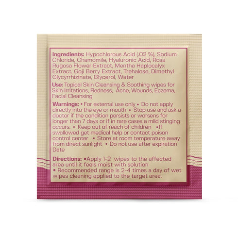 BASE LABORATORIES Hypochlorous Acid Wipes | Saline Solution and HOCl Infused Wound Cleaning Wipes for Skin & Face | Cleanses, Sanitizes & Soothes ...