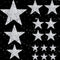 12 Pcs Iron on Stars Patches Rhinestone Adhesive Applique Hot Glue Rhinestone Stars Glitter Crystal Patches for Clothing Shoes Bags Hats Repair De...
