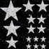 12 Pcs Iron on Stars Patches Rhinestone Adhesive Applique Hot Glue Rhinestone Stars Glitter Crystal Patches for Clothing Shoes Bags Hats Repair De...