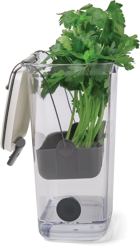 ProKeeper Herb Keeper – 1-Piece, White, with Removable Silicone Drain Plug, BPA-Free Plastic...