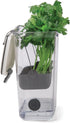 ProKeeper Herb Keeper – 1-Piece, White, with Removable Silicone Drain Plug, BPA-Free Plastic...