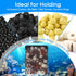 Aquarium Filter Media Bags for Aquarium with Zipper, Reusable Strong Polyester Fine Mesh Bag for Activated Carbon, Bio Filter Balls, Ceramic Rings...