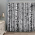 Birch Trees Shower Curtain Forest Mottled Trunk Tree Branch Outdoors Nature Theme Winter Rustic Landscape Bathroom Accessories Set with Hooks 70Wx...