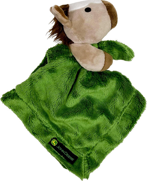 John Deere Baby Cuddle Snuggle Security Blanket Boy Girl Farm Animal Cow Pig Chick Horse Green...
