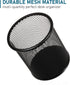 QYH Mesh Pen Cup Metal Pencil Holder for Desk 6 Packs Black Pen Organizer Office 3.54x3.93 Inch...