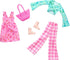 Barbie Fashion 2-Pack, Pink Dress, Green Top and Pink Pants, Boots, and Pink Purse...