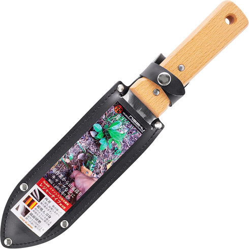Nisaku NJP640 Ryohbagata Hori-Hori Weeding & Digging Knife-Double Sharp Edge, Japanese Stainless Steel 7.25-Inch Blade, 5.25-Inch Wood Handle...