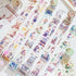 6pcs Decorative Adhesive Tapes INS Girls Coffee PET Tape Great for Bullet Journal Supplies, Arts, Scrapbook, DIY Crafts, Planners (zouguodejiejiao...