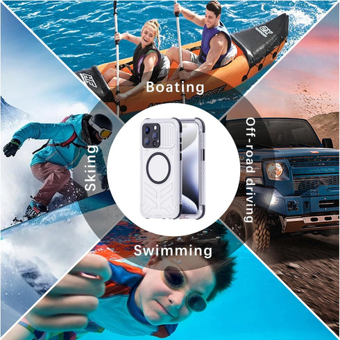 IP68 Waterproof Case for iPhone 15 Promax, 100% Passed The Waterproof Quality Test,360° Full-Enclosure Design,Compatible with MagSafe,Underwater C...