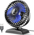 JZCreater USB Desk Fan, USB Fan Mini, 360 Rotation Desktop Fan with 3 Speed, Table Personal Cooling Fan, Quiet Mini Desk Fan, USB Powered, Small F...