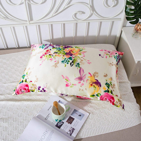SLPBABY Silk Pillowcase for Hair and Skin with Hidden Zipper Print (Queen, Pattern5)...