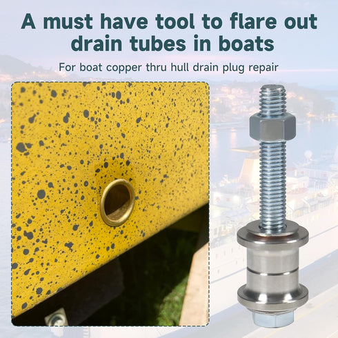 1 inch Drain Tube Flaring Tool for Boat Thru Hull Drain Tube...