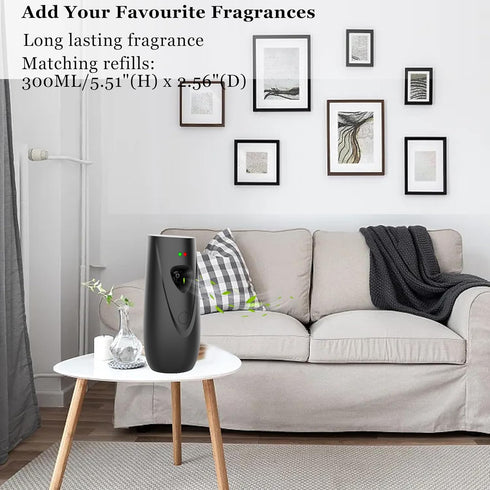 Automatic Air Freshener Spray Dispenser whit batteries, Wall Mounted Automatic Aerosol Spray Dispenser Adjustable Aromatherapy Machines for Home, ...