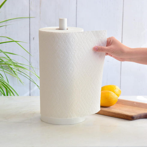 Youngever Plastic Paper Towel Holder, Upright Towel Holder Stand for Kitchen, Bathroom, and Dining Room (Style A)...