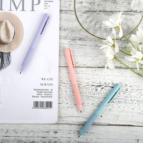 LUTER 3pcs Inkless Magic Pencil, Erasable Infinity Everlasting Pencil with 3 Replacement Refills Push-to-Compress Design Eternal Pencil for School...