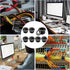 10 Packs Black Desk Grommet, 1 Inch Plastic Desk Cable Wire Grommet Hole Cover Desk Cord Hole Cover for Office PC Desk Cable Cord Organizer (25mm)...