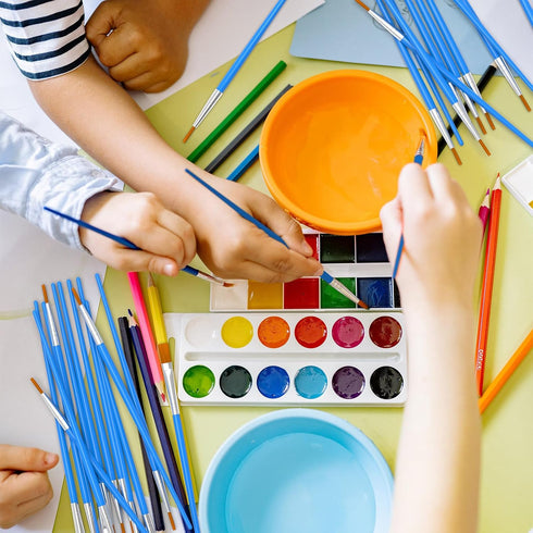 Paint Brushes Set for Acrylic Painting, 30 Pcs Art Paint Brushes Flat Acrylic Paint Brush, Nylon Paint Brushes for Kids Adults Oil Watercolor Rock...