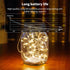 TingMiao 6 Pack Fairy Lights Battery Operated 7.2 ft 20 LED Mini String Lights Waterproof Silvery Copper Wire Firefly Starry Lights for Wedding Be...