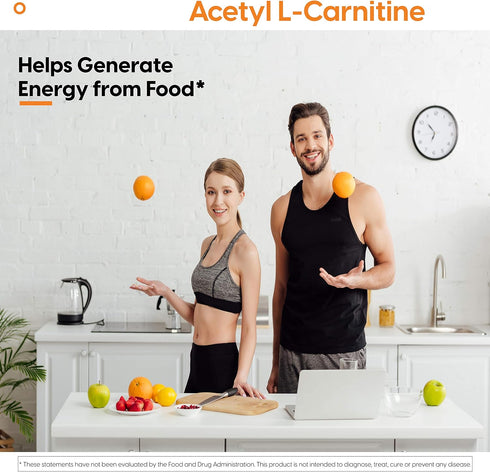 Doctor's Best Acetyl L-Carnitine, Help Boost Energy Production, Support Memory/Focus, Mood, Non-GMO, Vegan, Gluten Free...