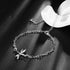 Fashion Jewelry 925 Sterling Silver Cute Dragonfly Heart Chain Anklet...