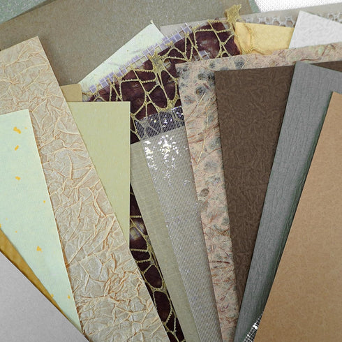 Mililanyo 30Pcs Handmade Scrapbook Craft Paper Sheet Textured Morandi A5 Sheet Mesh Fabric Special Paper for Card Making Art Journaling Supplies D...