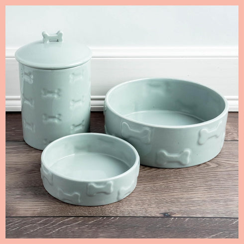 Park Life Designs Pet Bowl | Manor (Small, White)...