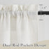 RYB HOME Semi Sheer Valances - Linen Textured Sheer Curtains Small Window Tiers Farmhouse Decor for Kitchen Bathroom Cafe Bedroom, Linen, Wide 52 ...