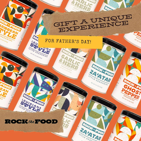 Rock the Food | Garlic & Herb Seasoning Rub Shaker | Shake & Serve!...