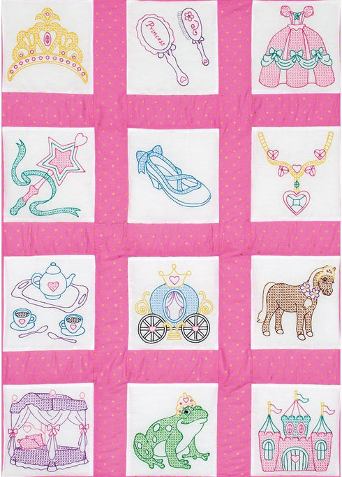 Jack Dempsey Quilt Blocks 9" Princess, 12pc...