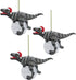 Christmas Tree Blitzer the T Rex with Santa Hat Holiday Ornament: Set of Three-Dinosaur Figures, Set of 3, 3 Count...