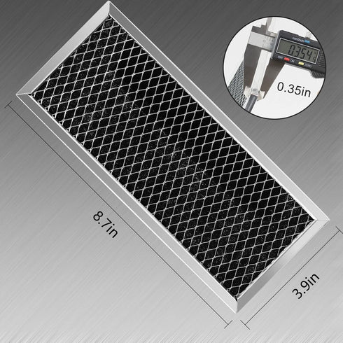 AMI PARTS JX81H WB02X10956 WB02X11544 WB2X10956 Microwave Charcoal Filter Compatible with G.E Microwave Vent Filter (2-Pack)...