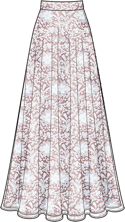 New Look Misses' Circle Skirt Sewing Pattern Packet, Design Code S9441, Sizes 8-10-12-14-16-18-20, Multicolor...