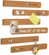 Cork Boards for Walls, 6 Pack 15 x 2 x 0.5 in Adhesive Cork Board Strips for Walls Office with 50 Push Pins for Paste Notes, Photos, Schedules, Ph...