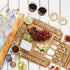Bamboo Charcuterie Boards Cheese Board Set Premium Large Cheese Platter & Serving Tray 4 Stainless Steel Knife House Warming Gifts New Home Housew...