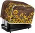 Sunflower Print Toaster Cover Dustproof Bread Maker Cover Toaster Accessories, Universal 2 Slice Oven Cover Appliance Cover Toaster Dust, Washable...