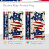 4th of July Garden Flag Welcome Stars Patriotic Striped Independence Day Flag Vertical Double Sided Patriotic Memorial Day American Veteran Holida...