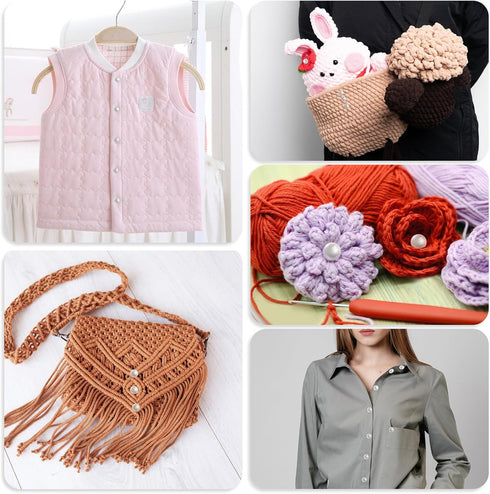 50PCS 10mm Pearl Buttons with Shank Round Pearl Buttons Decorative Buttons for Wedding Dresses, Sewing, Shirts, Jewelry Decorations, DIY Crafts Pl...