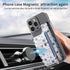 Stick on Wallet for Phone Case, Credit Adhesive Card Holder for Back of Phone Cases Flip Leather Zipper Flower Wallet Sleeve Compatible with iPhon...