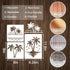 Palm Trees Stencils Template Reusable Beach Stencils for Painting on Wood Craft Canvas Walls Decorations DIY Projects Nature Summer Theme Stencils...