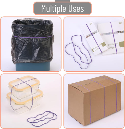 Mr. Pen- Large Rubber Bands, 100 Pack, Purple, Big Rubber Bands, Extra Large Rubber Bands, Purple Rubber Bands Large, Long Rubber Bands Office Sup...