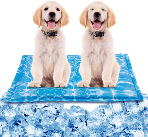 Cooling Mat for Dogs Water Injection Cooling Mats Cooling Bed Mats,Self Cooling Pet Dog Cool Mat Pads for Dogs Cats Indoor and Outdoor (Large, Blu...