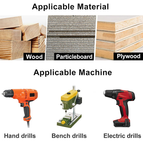 Lytool Countersink Drill Bit Set,5Pcs Counter Sink Bits for Wood,Tapered Drill Bits for Woodworking,Round Shank,Allen Wrench, Wood Screw Counter S...